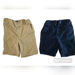 The Children's Place Toddler Kids Boys Shorts khaki and Navy Blue Size 4T